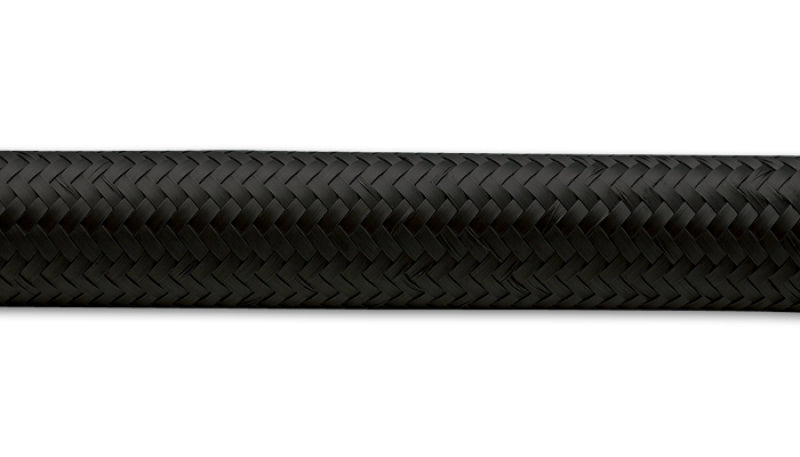 Vibrant -16 AN Black Nylon Braided Flex Hose (5 foot roll)