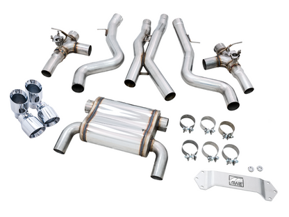 AWE Tuning BMW F8X M3/M4 Track Edition Cat-Back Exhaust - Chrome Silver Tips