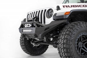 Addictive Desert Designs 2020 Jeep Gladiator JT Stealth Fighter Front Bump w/ Top Hoop & Winch Mount