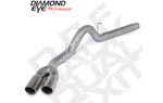 Diamond Eye 18-19 Ford 3.0L Powerstroke F150 - 4in Alum DPF Back Exh Kit Sprt Dual w/Tips 4512BRA-DE