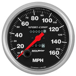 AutoMeter Gauge Speedometer 5in. 160MPH Mechanical Sport-Comp