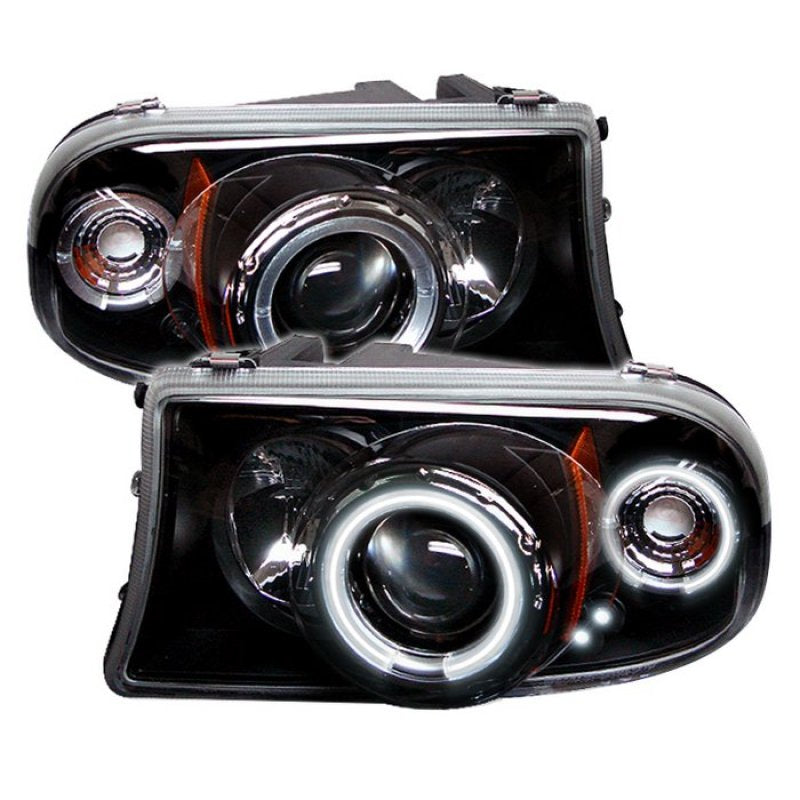 Spyder Dodge Dakota 97-04 1PC Projector Headlights CCFL Halo LED Blk PRO-YD-DDAK97-CCFL-BK