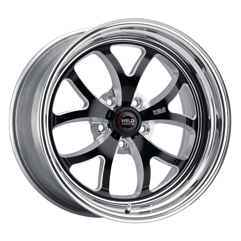 Weld S76 20x8 / 5x4.5 BP / 5.3in. BS Black Wheel (High Pad) - Non-Beadlock