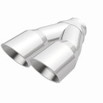 MagnaFlow Double Wall 3in Dual Round Polished Tip 2.25in Inlet