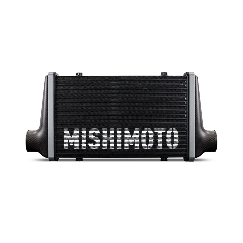 Mishimoto Universal Carbon Fiber Intercooler - Matte Tanks - 525mm Silver Core - C-Flow - DG V-Band