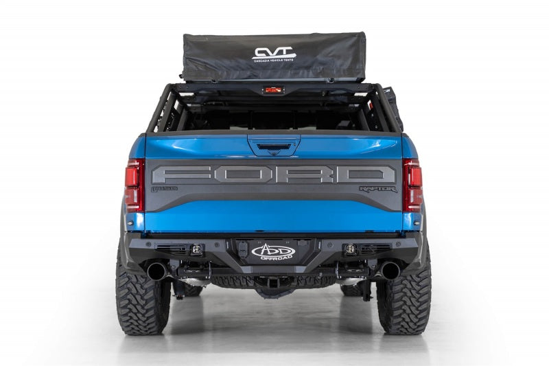 Addictive Desert Designs 17-20 Ford Raptor F-150 Bomber Rear Bumper w/ Backup Sensor Cutouts