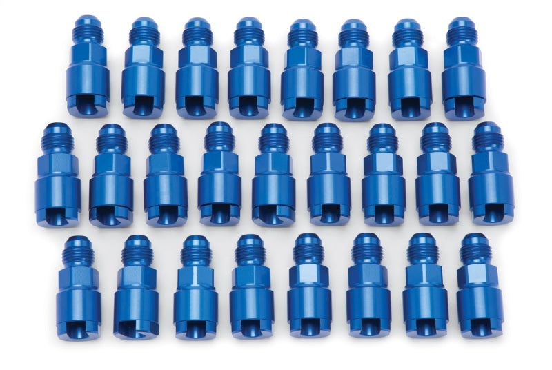 Russell Performance Adapter -6 AN Male to 5/16in Quick Disconnect Screw - Blue (Bulk Pkg 25)