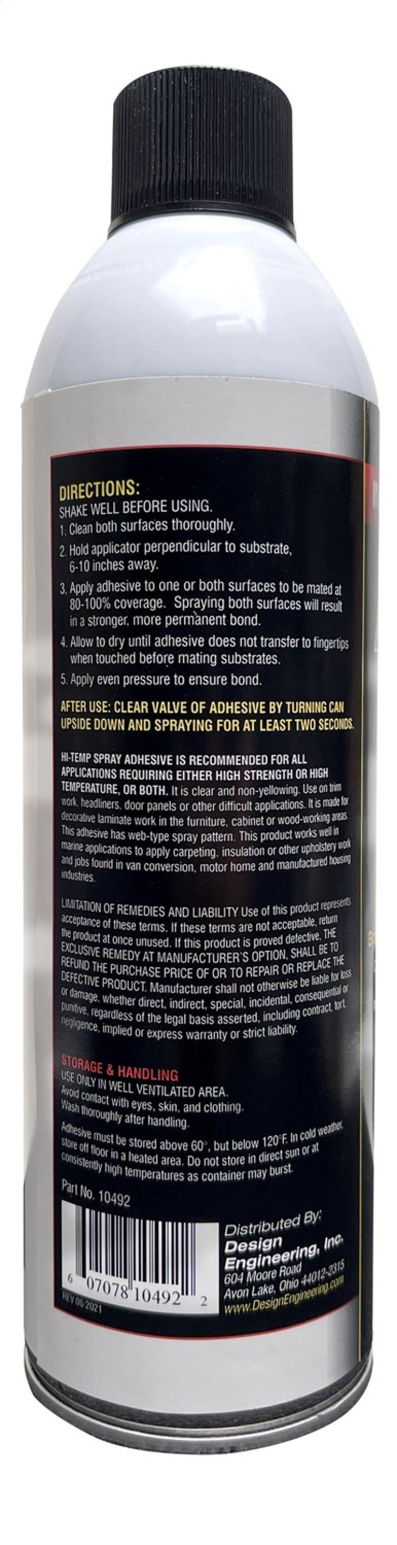 DEI Hi Temp Spray Adhesive 13.3 oz. Can