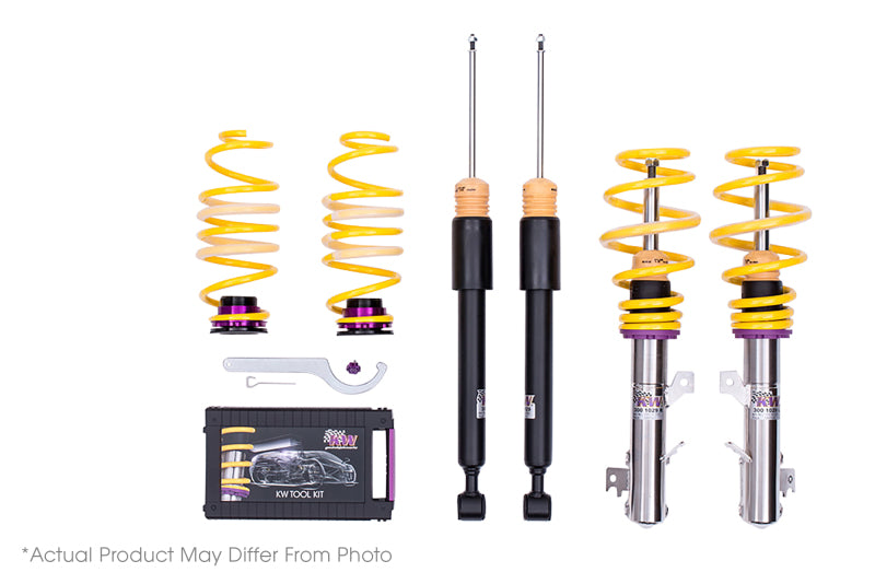 KW Coilover Kit V1 Ford Mustang incl. GT and Cobra; front and rear coilovers