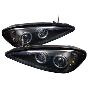 Spyder Pontiac Grand AM 99-05 Projector Headlights LED Halo LED Blk Low 9006 PRO-YD-PGAM99-HL-BK