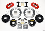 Wilwood Narrow Superlite 4R Rear P-Brk Kit 12.88in Red Chevy 12 Bolt w/ C-Clips