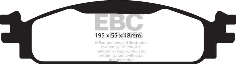 EBC 08-10 Ford Flex 3.5 Ultimax2 Front Brake Pads