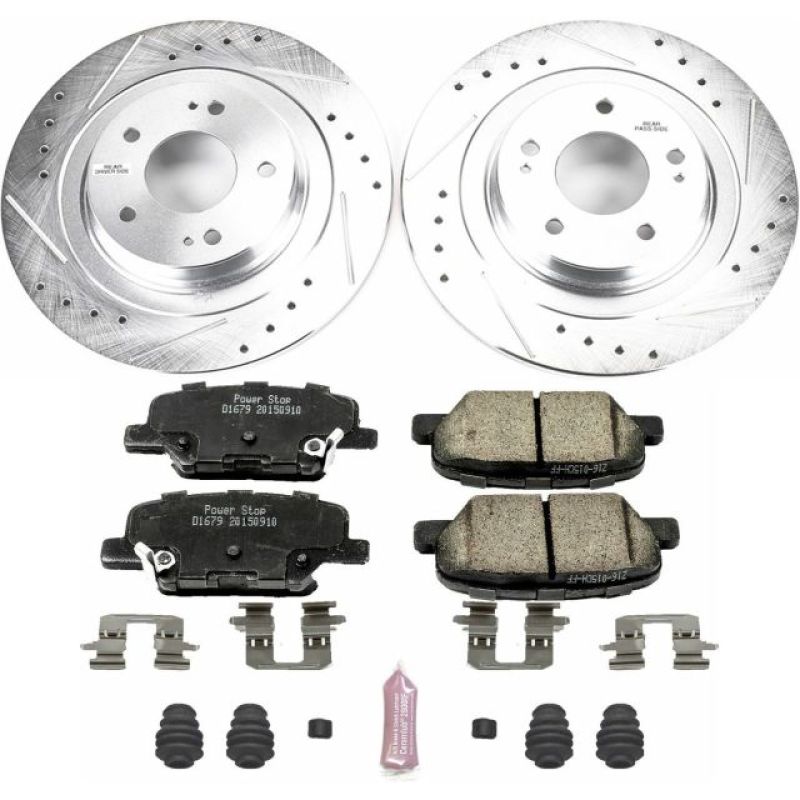 Power Stop 14-18 Mitsubishi Outlander Rear Z23 Evolution Sport Brake Kit