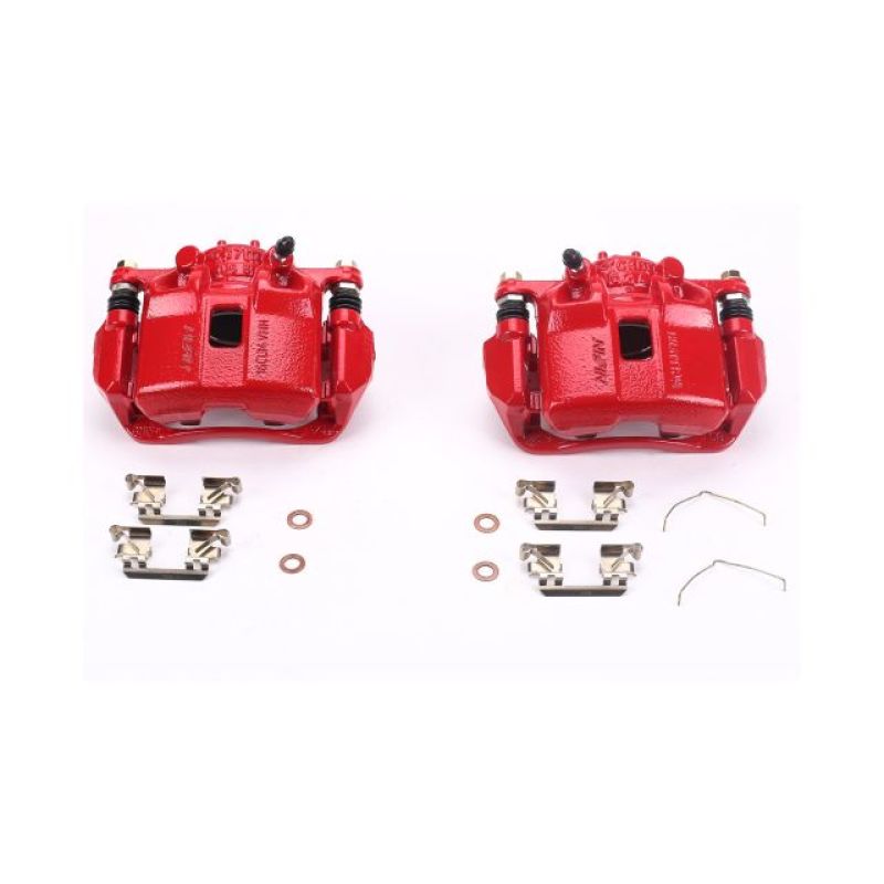 Power Stop 13-15 Acura ILX Front Red Calipers w/Brackets - Pair