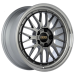 BBS LM 18x8 5x114.3 ET40 Diamond Black Center / Machined Lip Wheel -82mm PFS/Clip Required