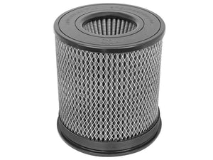 aFe MagnumFLOW Air Filter Pro DRY S 6in Flange x 8 1/8in Base/Top (INV) x 9in H