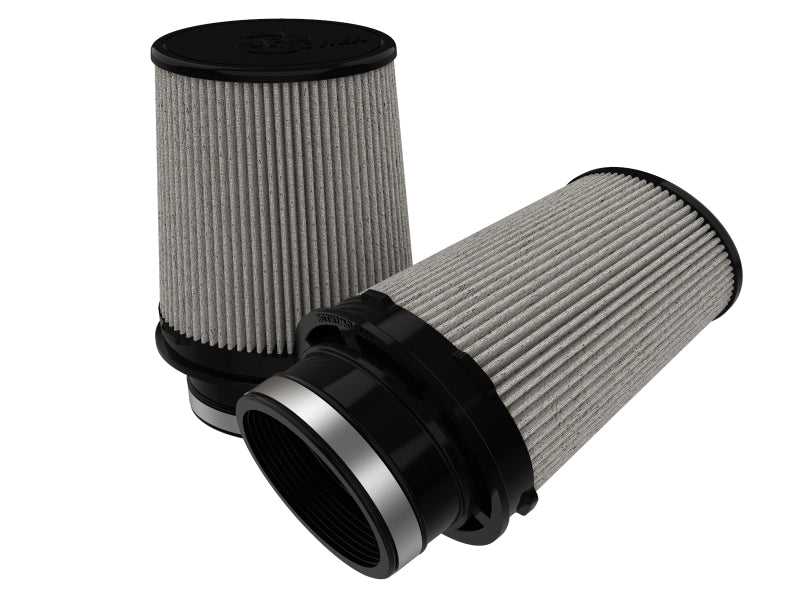 aFe Black Series Replacement Filter w/ Pro DRY S Media 4.5x3IN Fx6x5IN Bx5x3-.75 Tx7IN H - (Pair)