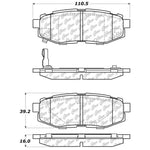 StopTech Street Touring 06-10 Subaru Legacy Sedan/Outback/13 BRZ Rear Brake Pads