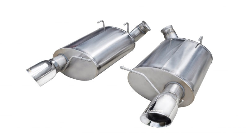 Corsa 2011-2012 Ford Mustang Shelby GT500 5.4L V8 Polished Sport Axle-Back Exhaust