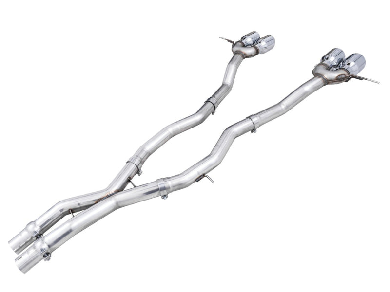 AWE Tuning Track Edition Cat-Back Exhaust for BMW G8X M3/M4 - Chrome Silver Tips