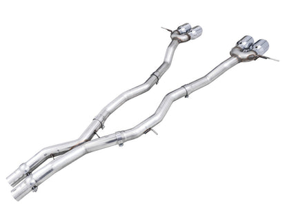 AWE Tuning Track Edition Cat-Back Exhaust for BMW G8X M3/M4 - Chrome Silver Tips