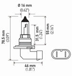 Hella Bulb 9006 12V 55W P22D T4 +50 (2)