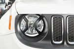 Rugged Ridge 15-18 Jeep Renegade BU Black Headlight Euro Guards Texture