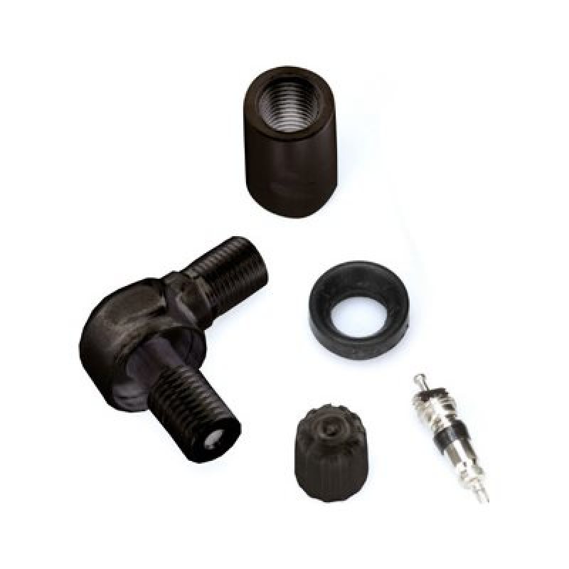 Schrader TPMS Service Pack - 90 Degree Black Valve Stem Assembly Components for 33900 - 4 Pack