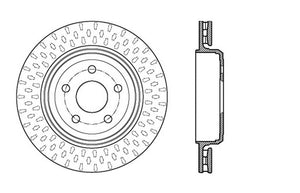 StopTech 12-15 Jeep Cherokee SRT8 Sport Slotted & Drilled Rear Passenger Side Rotor