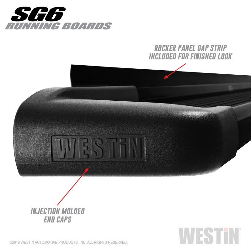 Westin SG6 Black Aluminum Running Boards 83.00 in