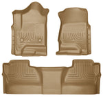 Husky Liners 14 Chevrolet Silverado/GMC Sierra WeatherBeater Tan Front & 2nd Seat Floor Liners