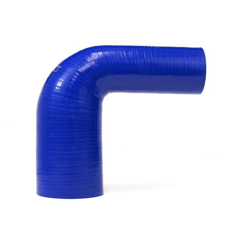 HPS Performance Silicone 90 Degree Elbow HoseHigh Temp Reinforced1-3/16" - 1-3/8" IDBlue