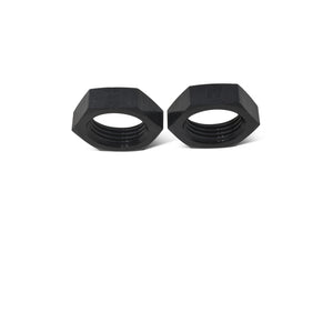 Russell Performance -8 AN Bulkhead Nuts 3/4in -16 Thread Size (Black)