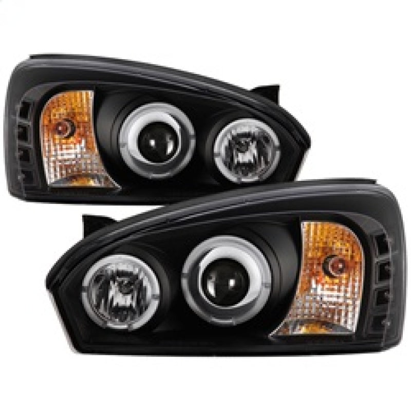 Spyder Chevy Malibu 04-07 Projector Headlights LED Halo LED Black High H1 Low H1 PRO-YD-CM04-HL-BK