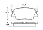 StopTech Street Touring 16-17 Toyota Camry Rear Brake Pads