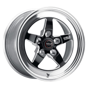 Weld S71 15x8 / 5x4.75 BP / 5.5in. BS Black Wheel (Medium Pad) - Non-Beadlock