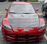 Seibon 04-08 Mazda RX8 TSII Carbon Fiber Hood