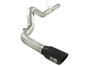 aFe MACHForce XP 5in DPF-Back 409SS Exhaust Dodge Diesel Trucks 07.5-12 L6-6.7L (td) Black Tip