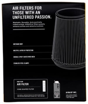 Airaid Universal Air Filter - Cone Track Day Oiled 6in x 7-1/4in x 5in x 7in