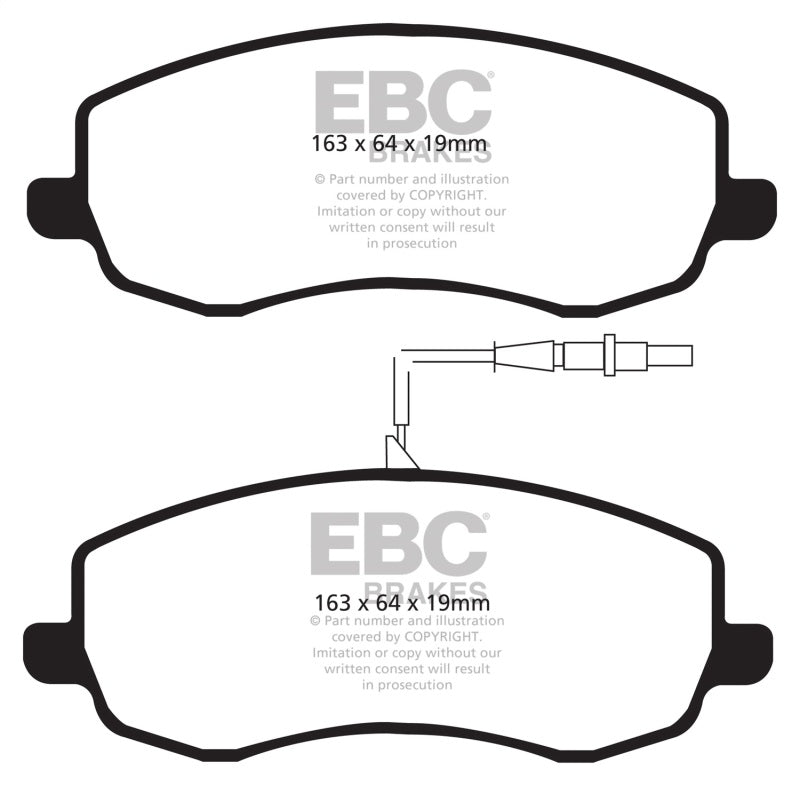 EBC AP Racing Caliper CP7040 (AP Racing Pad CP7040D54) Bluestuff Brake Pads