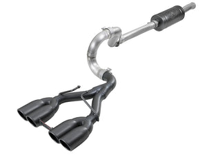 aFe Rebel Series 2.5in 304 SS Cat-Back Exhaust w/ Black Tip 18-20 Jeep Wrangler (JL)