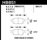 Hawk 15-16 Ford Focus ST DTC-30 Race Front Brake Pads