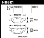 Hawk 08-11 BMW 128i / 10 BMW 323i / 07-11 BMW 328i / 07-11 BMW 328XI DTC-70 Race Rear Brake Pads