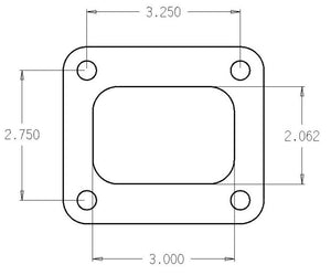 Cometic Turbo FLG T4 Garrett Exh Inlet .010in Exhaust Gasket