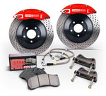 StopTech 65-83 Porsche 911 Level 1 Street Rear BBK w/ Red ST42 Calipers 290X24 Slotted Rotors