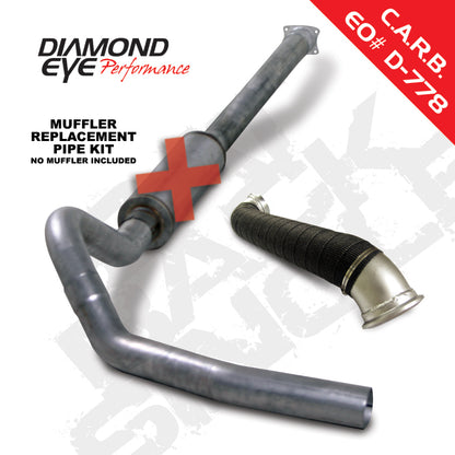 Diamond Eye KIT 4in Catback MRP Single w/ TDP SS 04-05 Chevy/GMC 6.6L Duramax 2500/3500