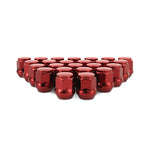 Mishimoto Steel Acorn Lug Nuts M12 x 1.5 - 24pc Set - Red