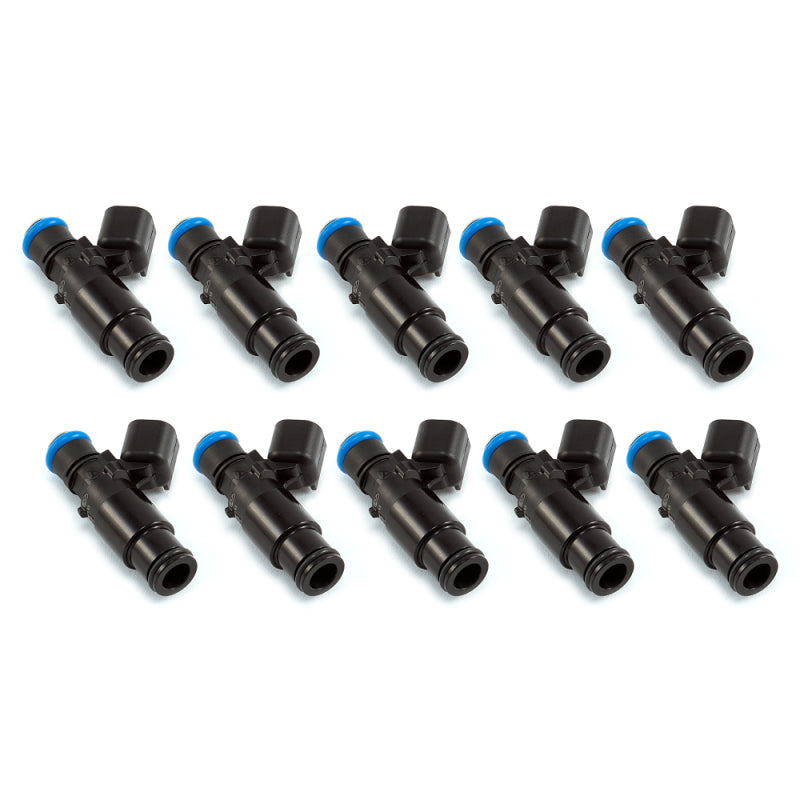 Injector Dynamics 2600-XDS Injectors - 48mm Length - 14mm Top - 14mm Bottom Adapter (Set of 10)