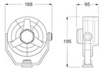 Hella Fan Turbo 2Speed 12V Wht