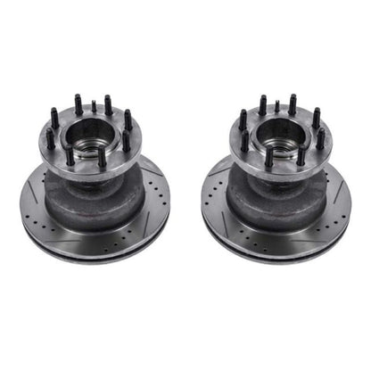 Power Stop 03-05 Ford E-350 Club Wagon Front Evolution Drilled & Slotted Rotors - Pair